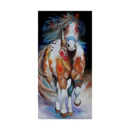 Marcia Baldwin 'Brave The Indian War Horse' Canvas Art,16x32